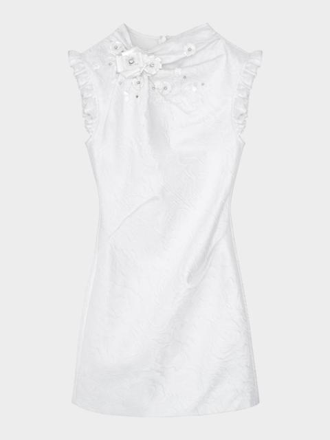 SHUSHU/TONG Floral Slim-Fit Mini Dress