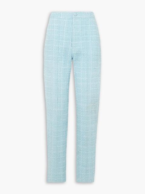Other Designers Francesca tweed straight-leg pants