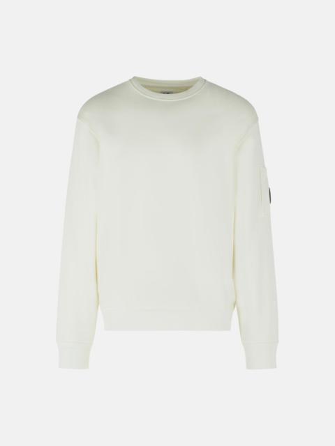 C.P. Company WHITE COTTON SWEATSHIRT