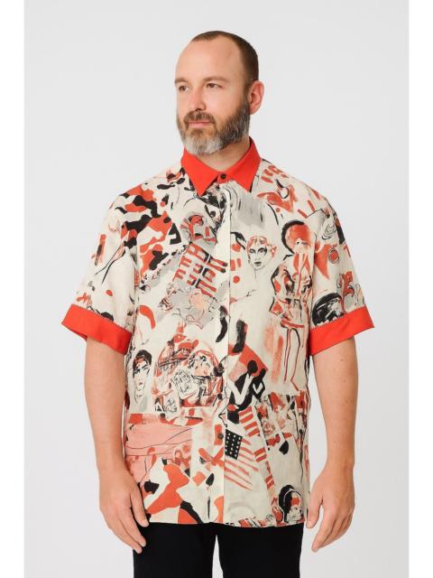 FENDI Vintage Fendi Silk Printed Shirt Giulietta El Romeo