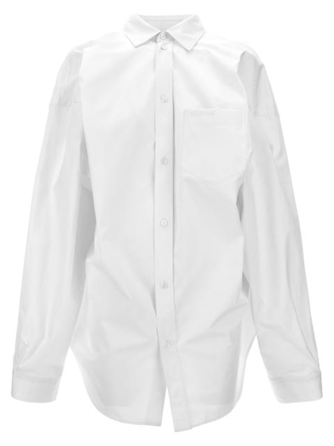 BALENCIAGA Balenciaga Women Asymmetric Shirt With Logo Embroidery