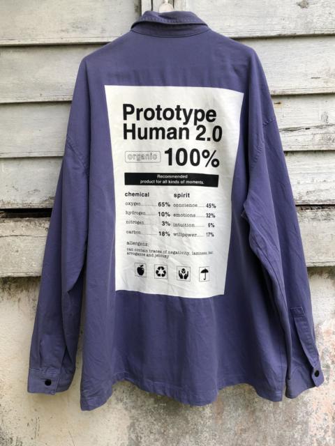 Other Designers Bershka Human Prototype 2.0 Printed Oversized Fit L/S