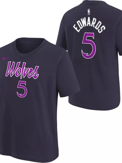 Nike Nike Youth 2025-26 City Edition Minnesota Timberwolves Anthony Edwards #5 T-Shirt
