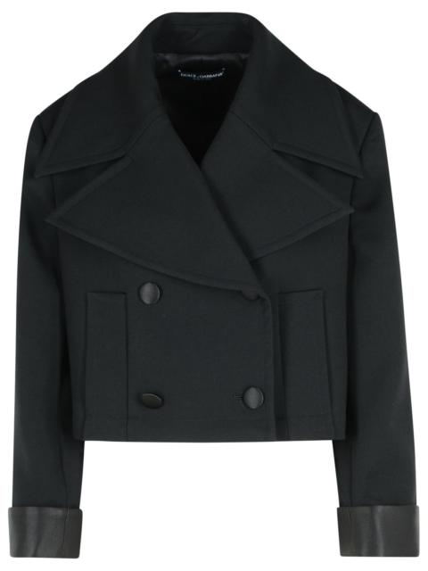 Dolce & Gabbana Dolce & Gabbana Black Virgin Wool Blend Jacket Women