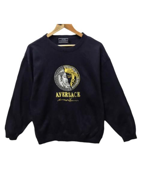 VERSACE JEANS COUTURE Rare a versace embroidery crewneck sweatshirt pullover