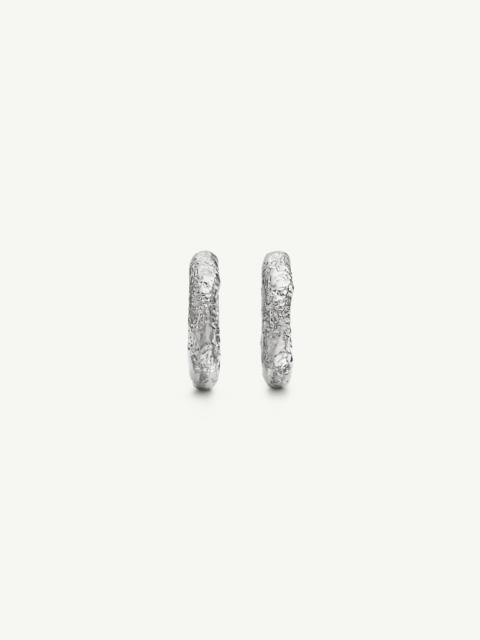 MM6 Maison Margiela Silver foil earrings