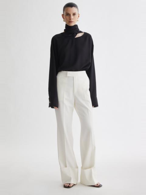 AERON SCOTCH
Wide leg cuffed pants