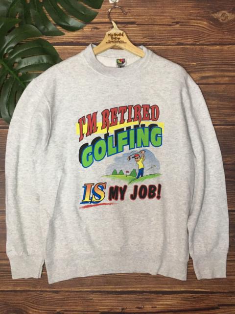 Other Designers Vintage - RARE!! Sweatshirt Fruit of the Loom im Retired Golfing
