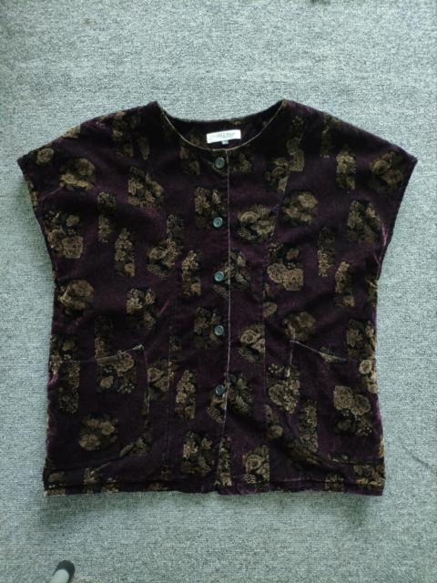 Other Designers Japanese Brand - Vintage Cropped Vest Cardigan Velvet Lining Sherpa