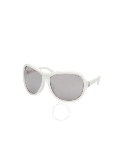 Moncler Smoke Mirror Oversized Ladies Sunglasses ML0284 21C 69