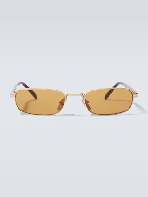 Prada Logo rectangular sunglasses