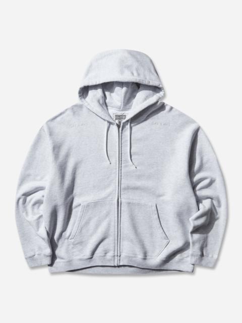 Cav Empt Men's Solid Loose Zip Hoodie Grey