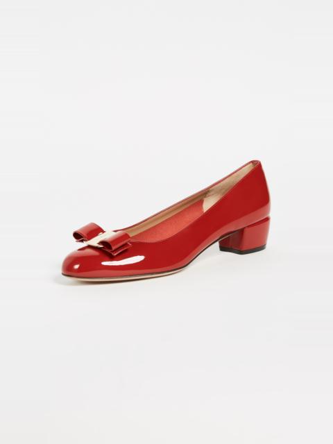 FERRAGAMO Vara Low Heel Pumps