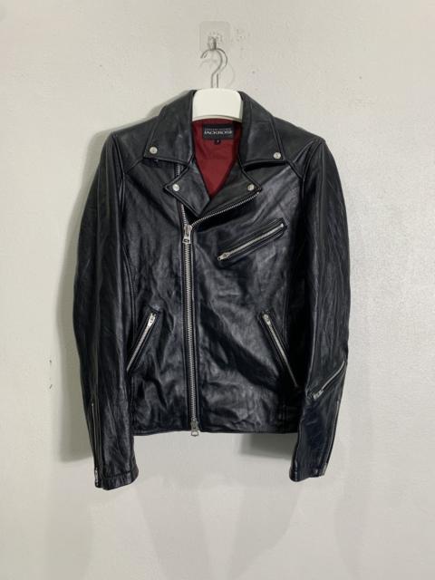 JACKROSE - Jack Rose Sheepskin Double Collar Leather cafe racer jacket
