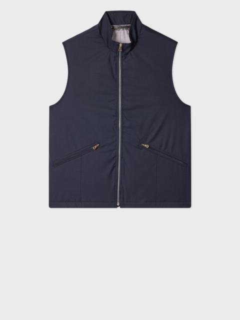 Paul Smith Navy 'Storm System' Wool Gilet