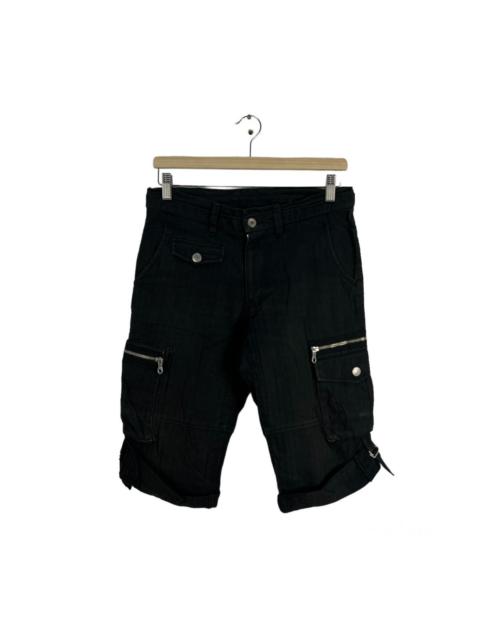 Hysteric Glamour RARE PARACHUTE BIKER SHORT PANTS JAPAN MADE RARE DESIGN