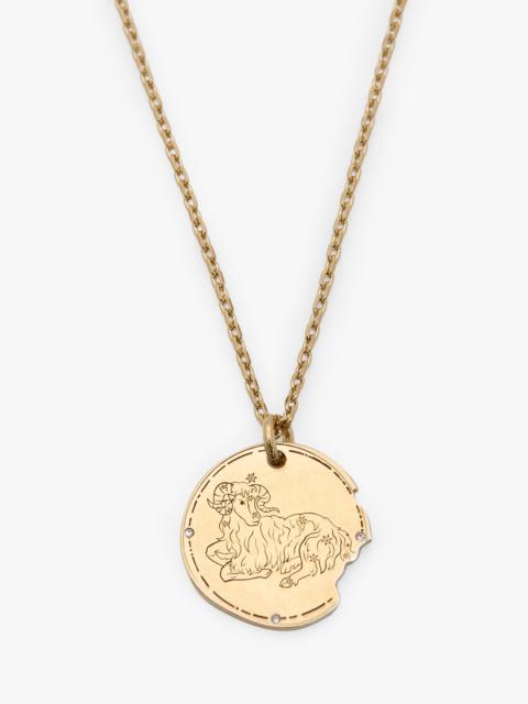 Victoria Beckham Aries Zodiac Necklace