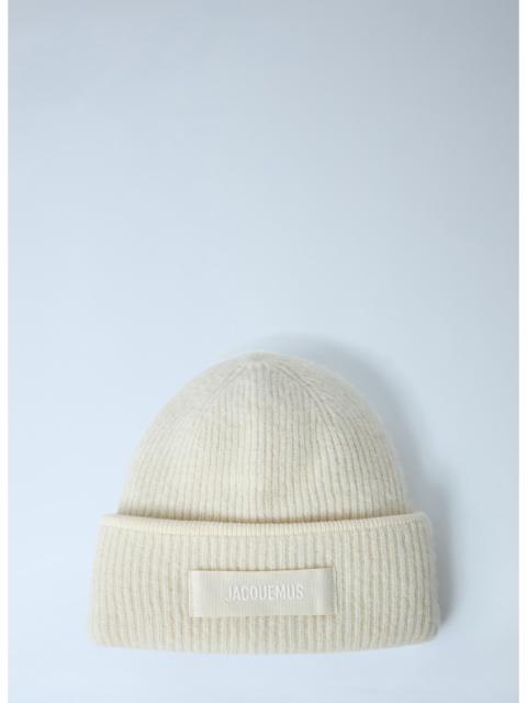 JACQUEMUS Jacquemus Men Logo Motif Beanie Hat