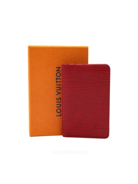 Louis Vuitton Louis Vuitton Pocket Organizer  Wallet - Red Epi Leather