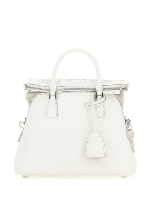 MAISON MARGIELA WOMAN White Leather 5Ac Handbag