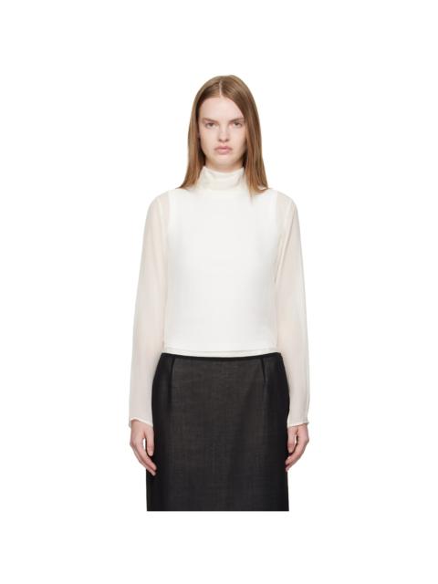 LA COLLECTION Off-White Clarice Blouse