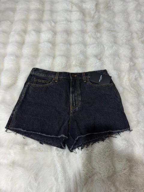 SAINT LAURENT Saint Laurent (YSL) Brand New Distressed Fringed Denim Shorts