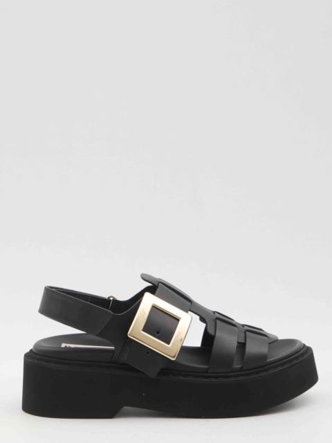 Roger Vivier Roger Vivier Women Viv Rangers Flat Sandals