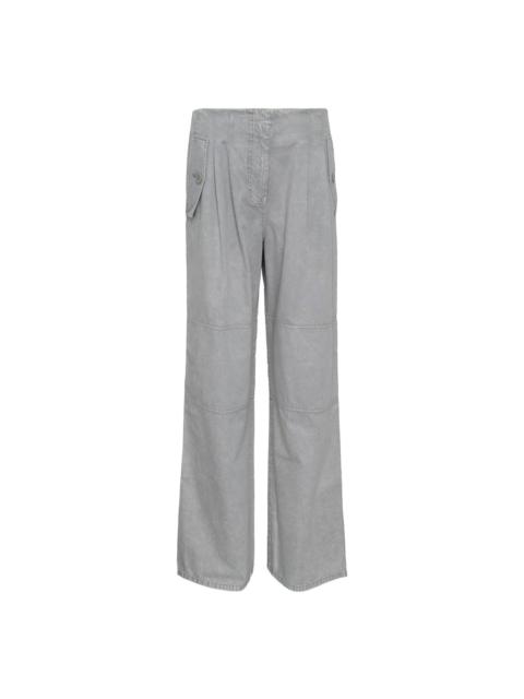 ULLA JOHNSON Casey High Waisted Tied Ankle Length Pants