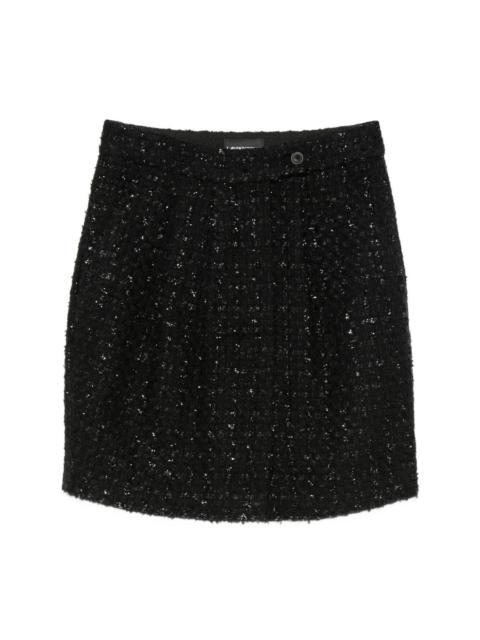EMPORIO ARMANI Wool blend mini skirt