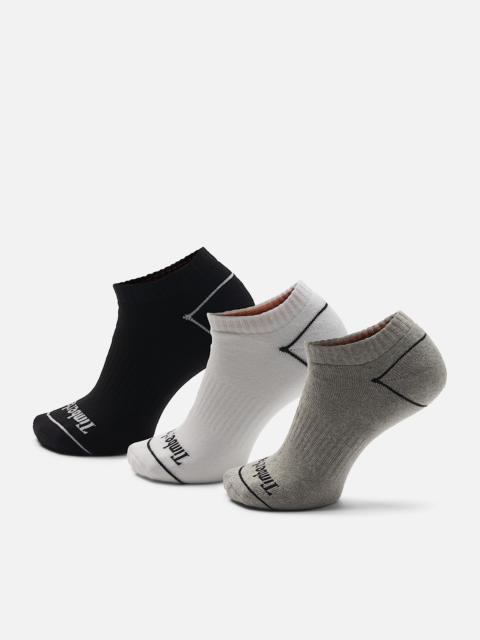 Timberland Bowden 3-Pack Full Cushion No-Show Sock