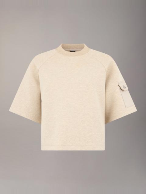 MOOSE KNUCKLES MIXED MEDIA NEOPRENE T-SHIRT