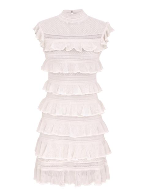 Zimmermann LUNA LACE FRILL MINI DRESS