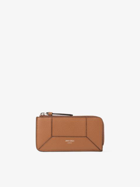 JIMMY CHOO DM Lise-Z M
Tan Grainy Calf Leather Card Holder