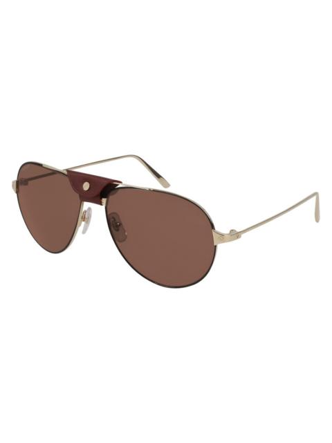 Cartier Cartier Santos de Cartier Red Pilot Men's Sunglasses CT0038S 002 59