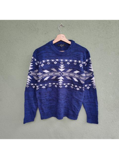 Other Designers Coloured Cable Knit Sweater - Vintage BENO EXCLUSIVE LABEL Navajo Knitwear Sweater Jumper