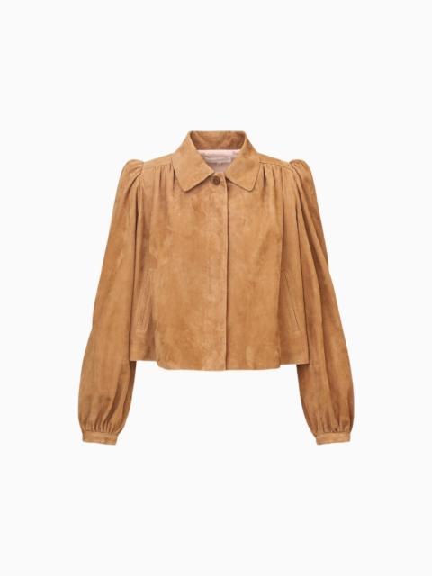LoveShackFancy Eris Suede Jacket