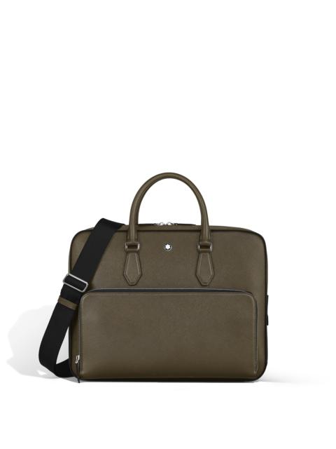 Montblanc MEDIUM BRIEFCASE WITH POCKET IN SARTORIAL LEATHER