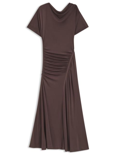 BOSS GATHERED-DETAIL DRESS IN A SLIM FIT