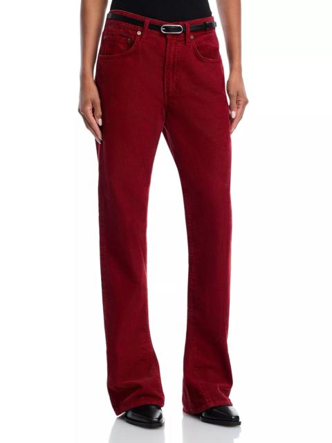 AGOLDE Mid Rise Kick Boot Corduroy Jeans in Brick