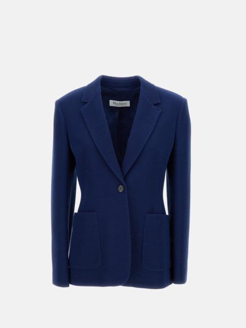 Max Mara Max Mara Women Bluette Utility Jersey Jacket