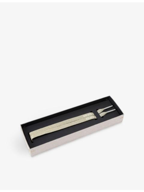 Golden Goose Logo-Print Woven Shoe Laces