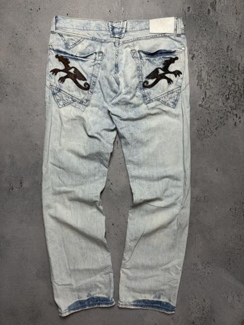 Roberto Cavalli 2000s Roberto Cavalli Wash Denim Pants y2k Opium Archive 90s