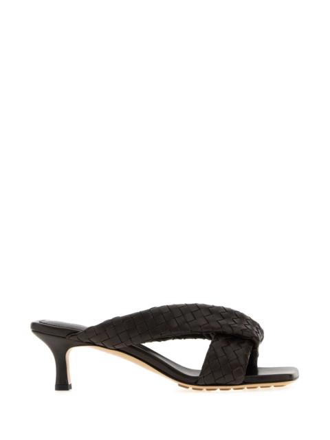 Bottega Veneta Bottega Veneta Women Dark Brown Leather Riva Mules