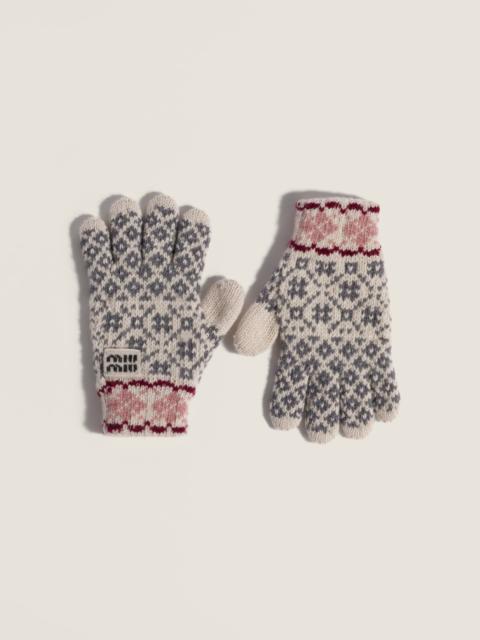 Miu Miu Wool and cashmere gloves
