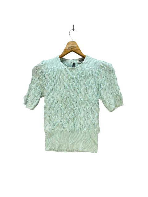 Other Designers Japanese Brand - SLEIGH ABSTRACT SHORT SLEEVE KNITTED SWEATER #8120-202