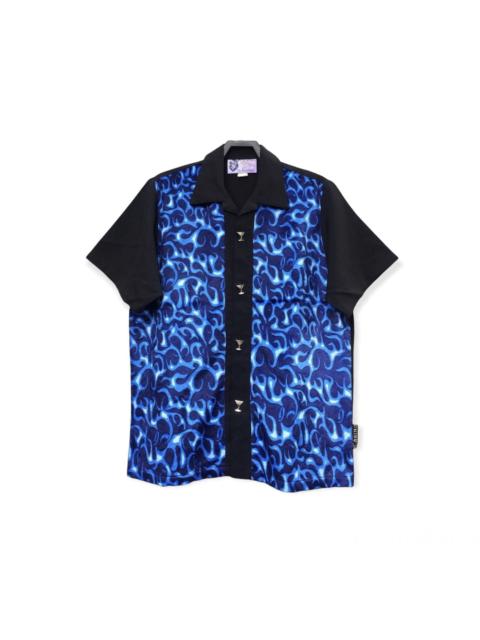 Other Designers vintage casino wear rockabilly style flame shirt