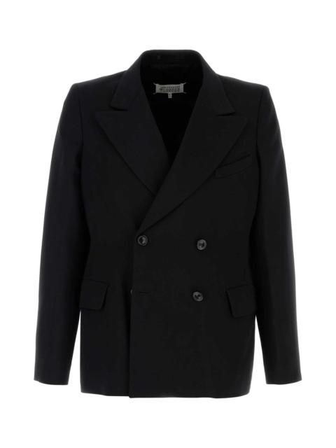 Maison Margiela Men Black Wool Blazer