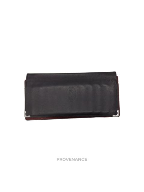 Cartier Long Wallet - Black Calfskin Leather