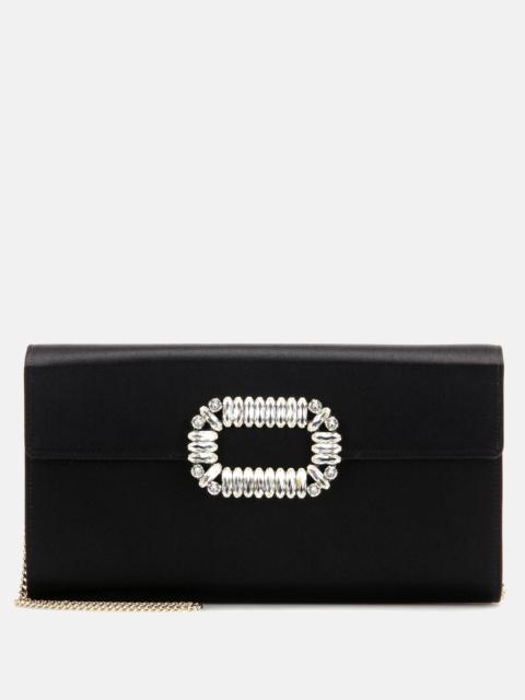 Roger Vivier Evening Envelope satin clutch