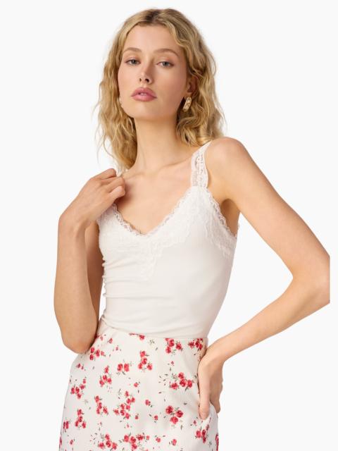 CAMI NYC LANI RIB KNIT TANK WHITE